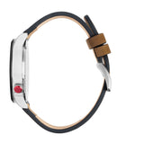 Columbia Canyon Ridge Black 3-Hand Date Men's Lifestyle Analog Watch | Camel Leather