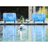 MOJOW Furniture | Yomi Pouffe | Black Aluminum Frame