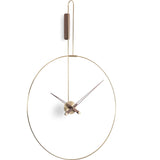 Nomon Daro Wall Clock | Brass/Walnut