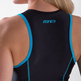 Zone3 Women's Activate Tri Top | Black/Turquoise