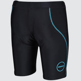 Zone3 Women's Activate Tri Shorts | Black/Turquoise