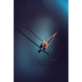 Nomon Cris G Wall Clock | Fiberglass/Walnut/Brass