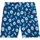 Tom & Teddy Men's Citrus Swim Trunk | Ocean Blue