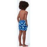 Tom & Teddy Boy's Citrus Swim Trunk Ocean Blue