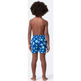 Tom & Teddy Boy's Citrus Swim Trunk Ocean Blue