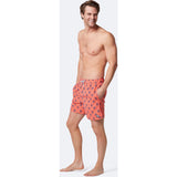 Tom & Teddy Men's Shrimp Swim Trunk Coral & Blue