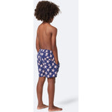 Tom & Teddy Boy's Starfish Swim Trunk | Blue & Blush