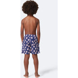 Tom & Teddy Boy's Starfish Swim Trunk | Blue & Blush
