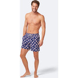 Tom & Teddy Men's Starfish Swim Trunk | Blue & Blush