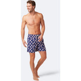 Tom & Teddy Men's Starfish Swim Trunk | Blue & Blush