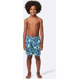 Tom & Teddy Boy's Octopus Swim Trunk | Navy & Mint