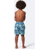Tom & Teddy Boy's Octopus Swim Trunk | Navy & Mint