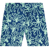 Tom & Teddy Men's Octopus Swim Trunk | Navy & Mint