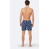 Tom & Teddy Men's Angel Fish Swim Trunk | Coral & Ice Blue