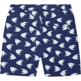 Tom & Teddy Men's Angel Fish Swim Trunk | Coral & Ice Blue