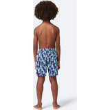 Tom & Teddy Boy's Boat Swim Trunk | Mulberry & Sky Blue