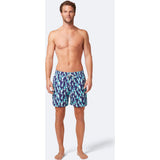 Tom & Teddy Men's Boat Swim Trunk | Mulberry & Sky Blue