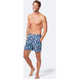 Tom & Teddy Men's Boat Swim Trunk | Mulberry & Sky Blue