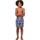 Tom & Teddy Boy's Dolphin Swim Trunk | Deep Blue
