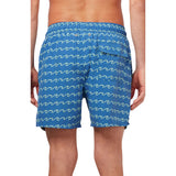 Tom & Teddy Men's Wave Swim Trunk | Seafoam