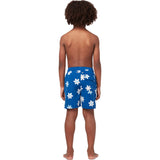 Tom & Teddy Boy's Dasisy Swim Trunk | Blue & White