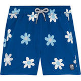 Tom & Teddy Boy's Dasisy Swim Trunk | Blue & White