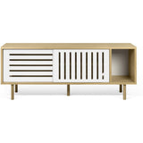 TemaHome Dann Stripes Sideboard | Oak / Pure White 9500.402586