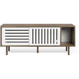 TemaHome Dann Stripes Sideboard | Walnut / Pure White 9500.402593
