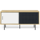 TemaHome Dann Dots Tv Table | Metallic White & Anthracite 9003.402616