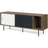TemaHome Dann Dots Sideboard | Walnut / Metallic White & Anthracite 9500.40263