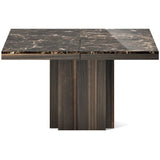 TemaHome Dusk 130 Dining Table | Brown Marble / Smoked Eucalyptus 9500.628023