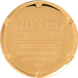 Nixon Porter Leather Men's Watch | All Gold / Black