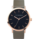 The Horse Original Rose Gold Watch | Black/Olive A22