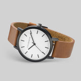 The Horse Original Matte Black Watch | Walnut ST0123-A9