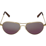 Randolph Engineering Amelia 23K Gold Sunglasses | Midnight Metallic Nylon AR Skull 57MM AA71409-NY