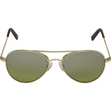 Randolph Engineering Coronado 23K Gold Sunglasses | Jade Metallic Nylon AR Skull 57MM AA71410-2-NY