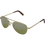 Randolph Engineering Coronado 23K Gold Sunglasses | Jade Metallic Nylon AR Skull 57MM AA71410-2-NY