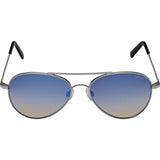 Randolph Engineering Coronado Matte Chrome Sunglasses | Oasis Metallic Nylon AR Skull 57MM AA74406-2-NY