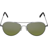 Randolph Engineering Coronado Matte Chrome Sunglasses | Jade Metallic Nylon AR Skull 57MM AA74410-2-NY