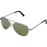 Randolph Engineering Coronado Matte Chrome Sunglasses | Jade Metallic Nylon AR Skull 57MM AA74410-2-NY