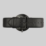 The Horse White Stone Polished Black Watch | Black STO123-C2