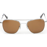 Randolph Engineering Aviator Bright Chrome | Tan Polarized Skull- Af022