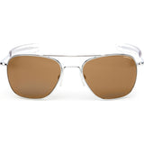 Randolph Engineering Aviator Bright Chrome | Tan Polarized Bayonet- Af027