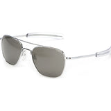 Randolph Engineering Aviator Bright Chrome Sunglasses | Gray Polarized Bayonet AR