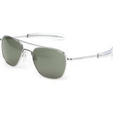 Randolph Engineering Aviator Bright Chrome Sunglasses | AGX Polarized Bayonet AR