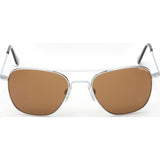 Randolph Engineering Aviator Matte Chrome | Tan Polarized Skull- Af032