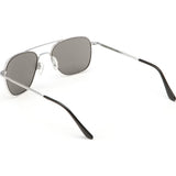 Randolph Engineering Aviator Matte Chrome Sunglasses | Gray Polarized Skull AR