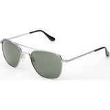 Randolph Engineering Aviator Matte Chrome Skull Sunglasses | AGX Polarized AR