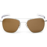 Randolph Engineering Aviator Matte Chrome | Tan Polarized Bayonet- Af037