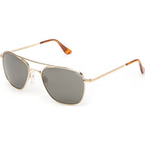 Randolph Engineering Aviator 23K Gold Sunglasses | Gray Polarized Skull AR